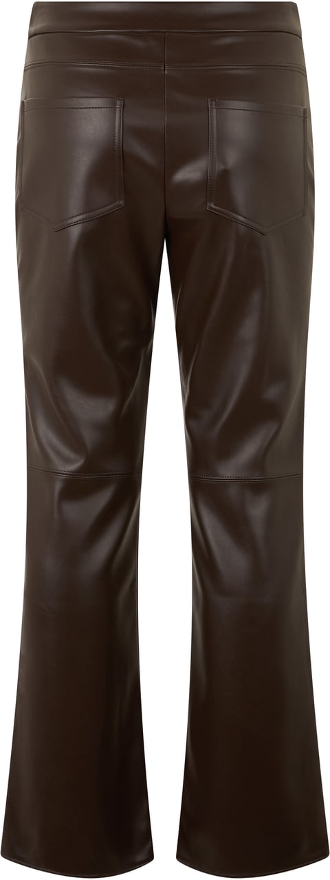 Max Mara Flared synthetic leather pants Bruin