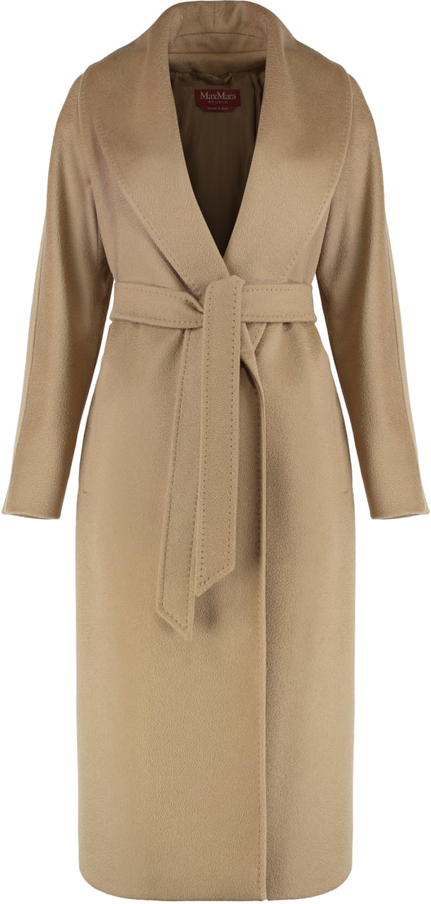 Max Mara Coat in cashmere blend Bruin
