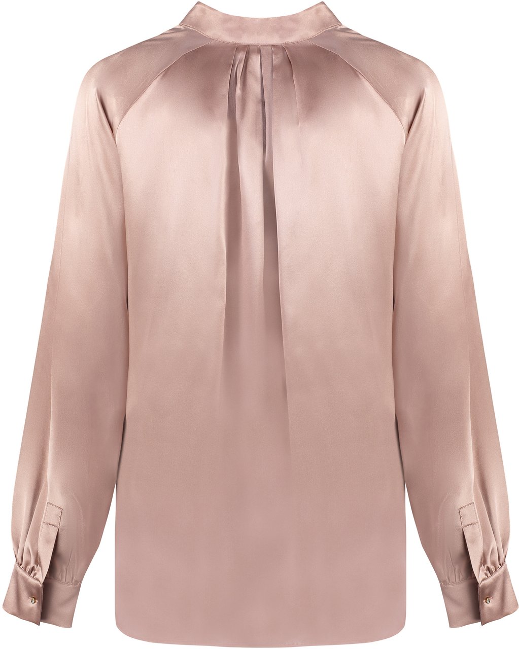 Max Mara Tamigi Silk blouse with bow Roze