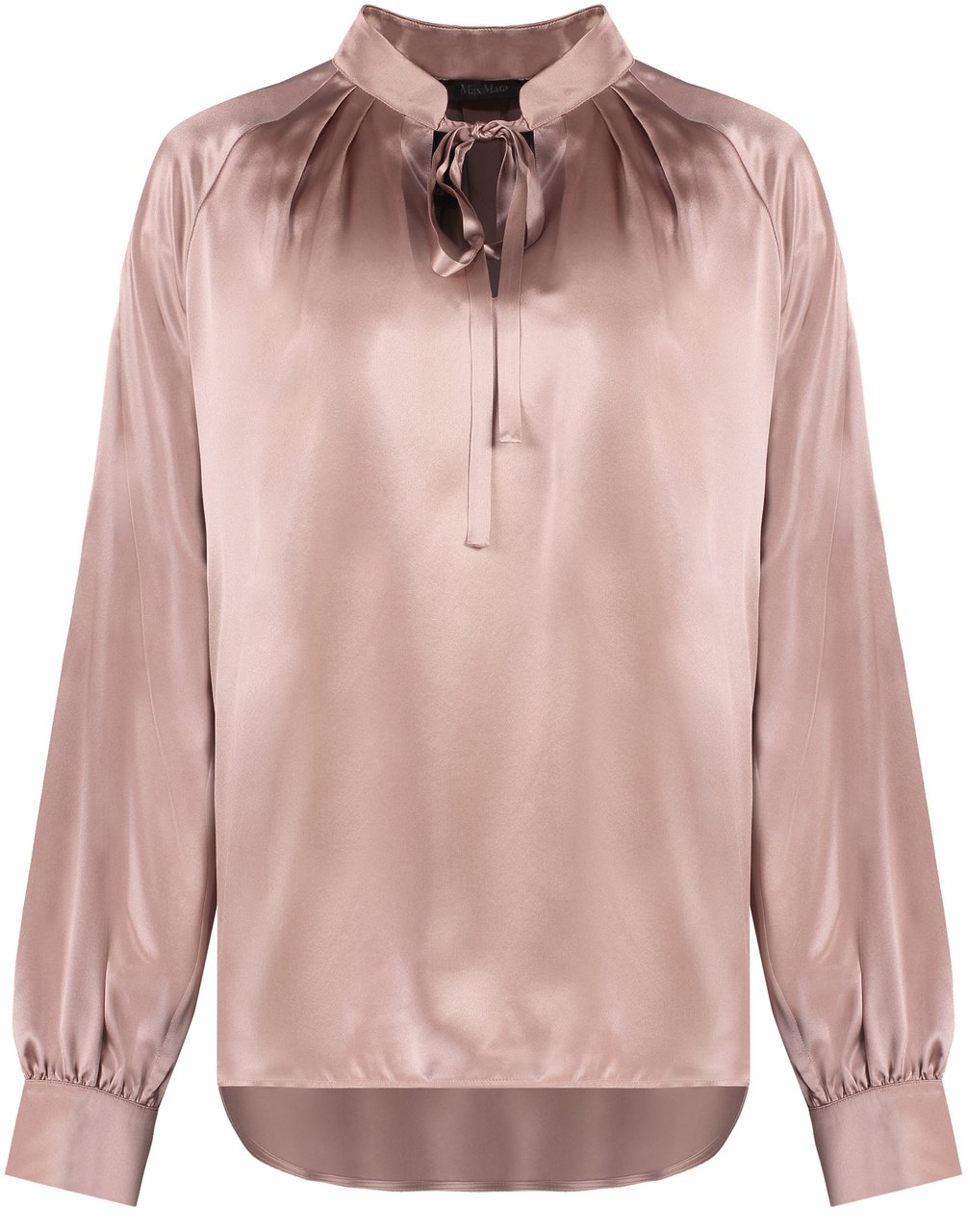 Max Mara Tamigi Silk blouse with bow Roze