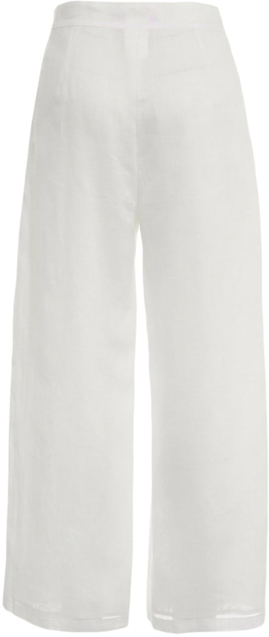 Max Mara Ramie pants 'Tartufo' Wit