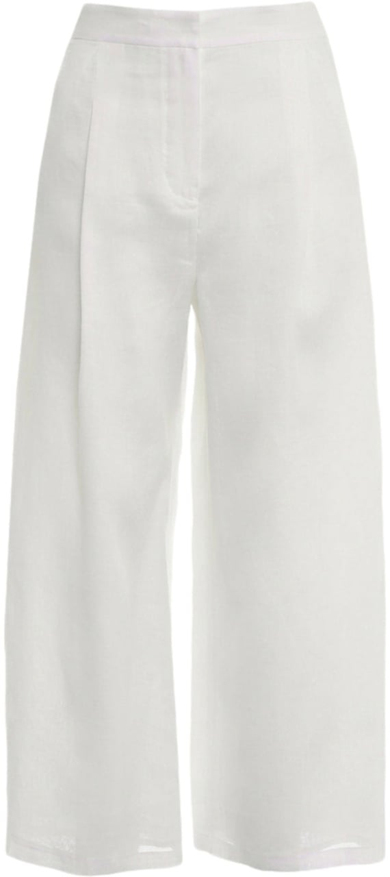 Max Mara Ramie pants 'Tartufo' Wit