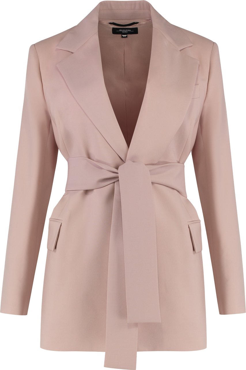 Max Mara Teso belted waist blazer Roze