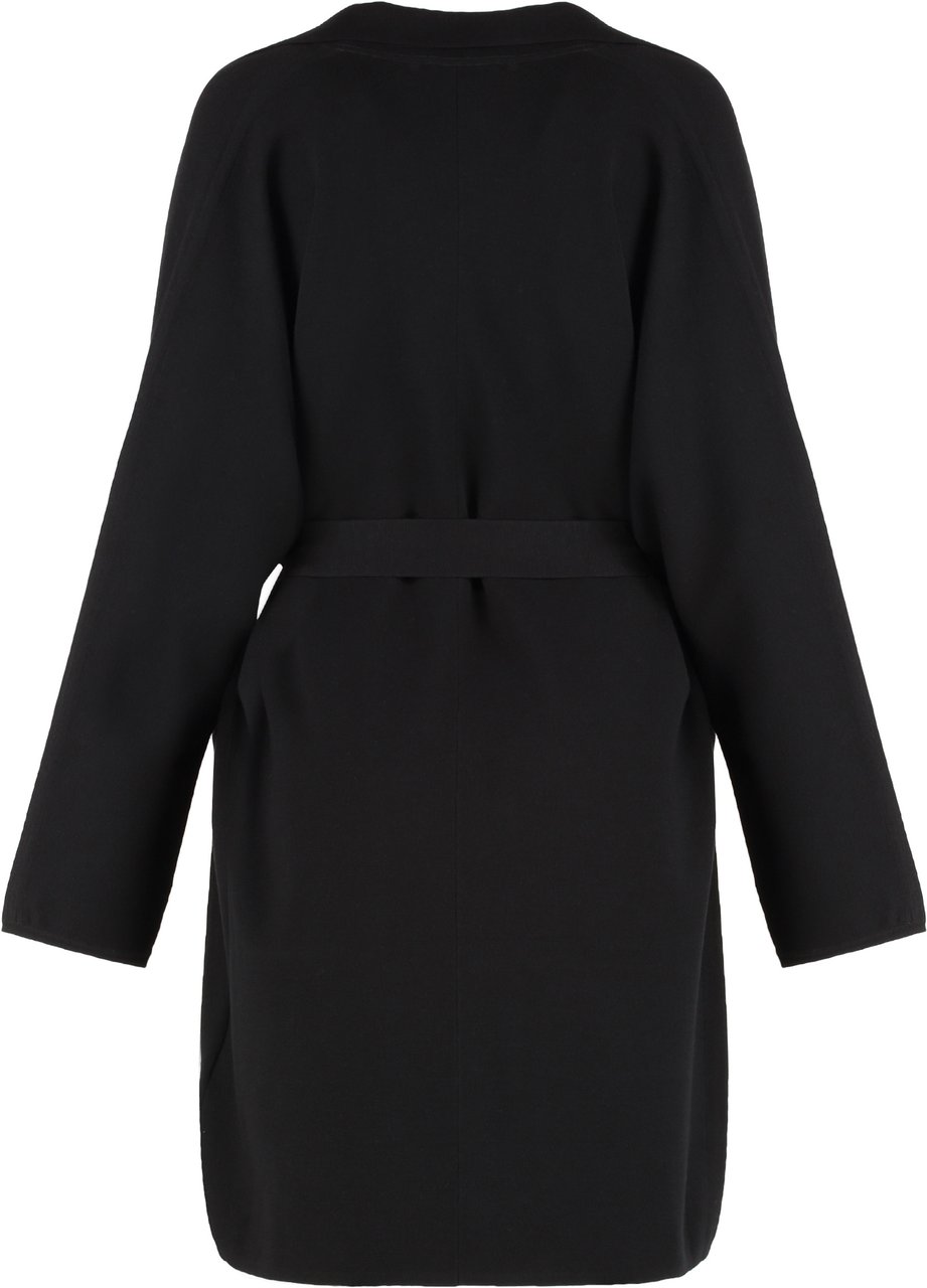 Max Mara Jersey coat Zwart