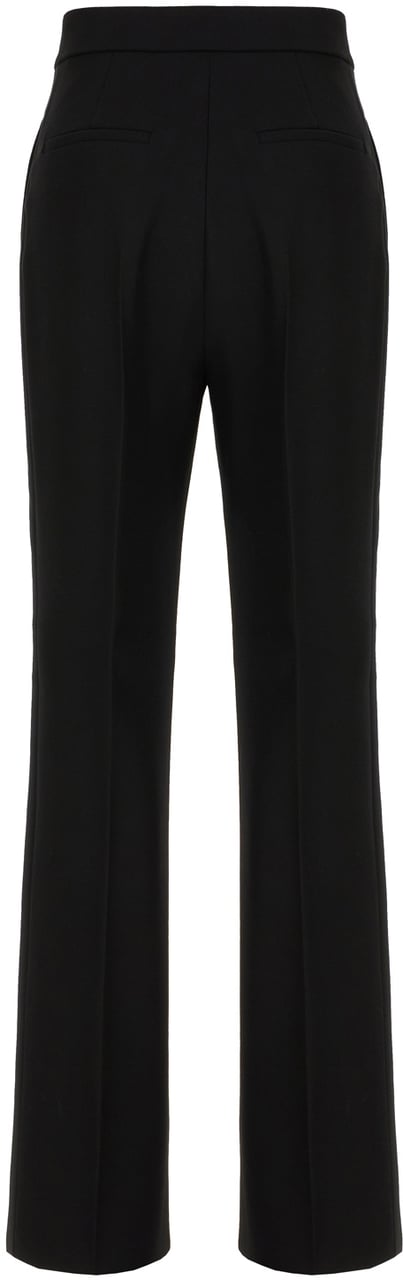Max Mara Max Mara Pianoforte Black wool pants Zwart
