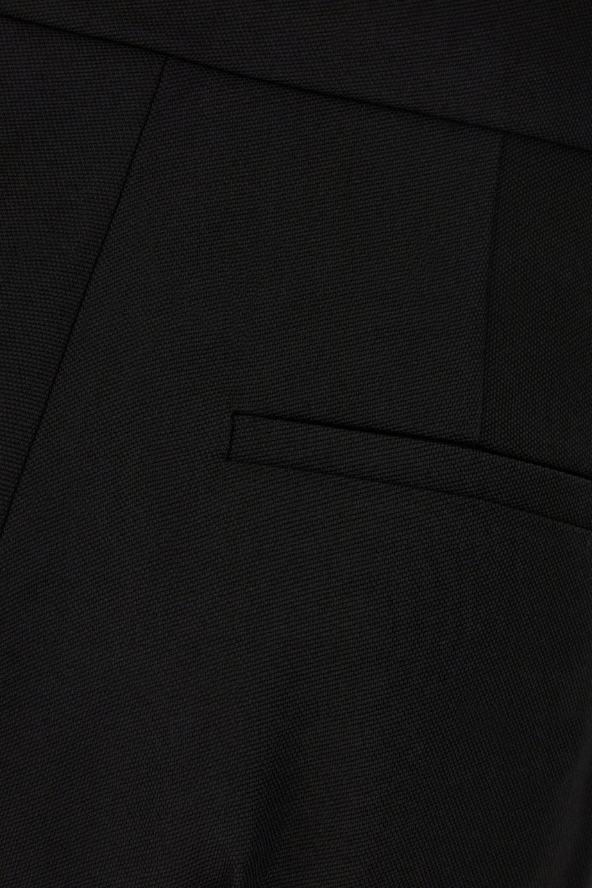Max Mara Max Mara Pianoforte Black wool pants Zwart