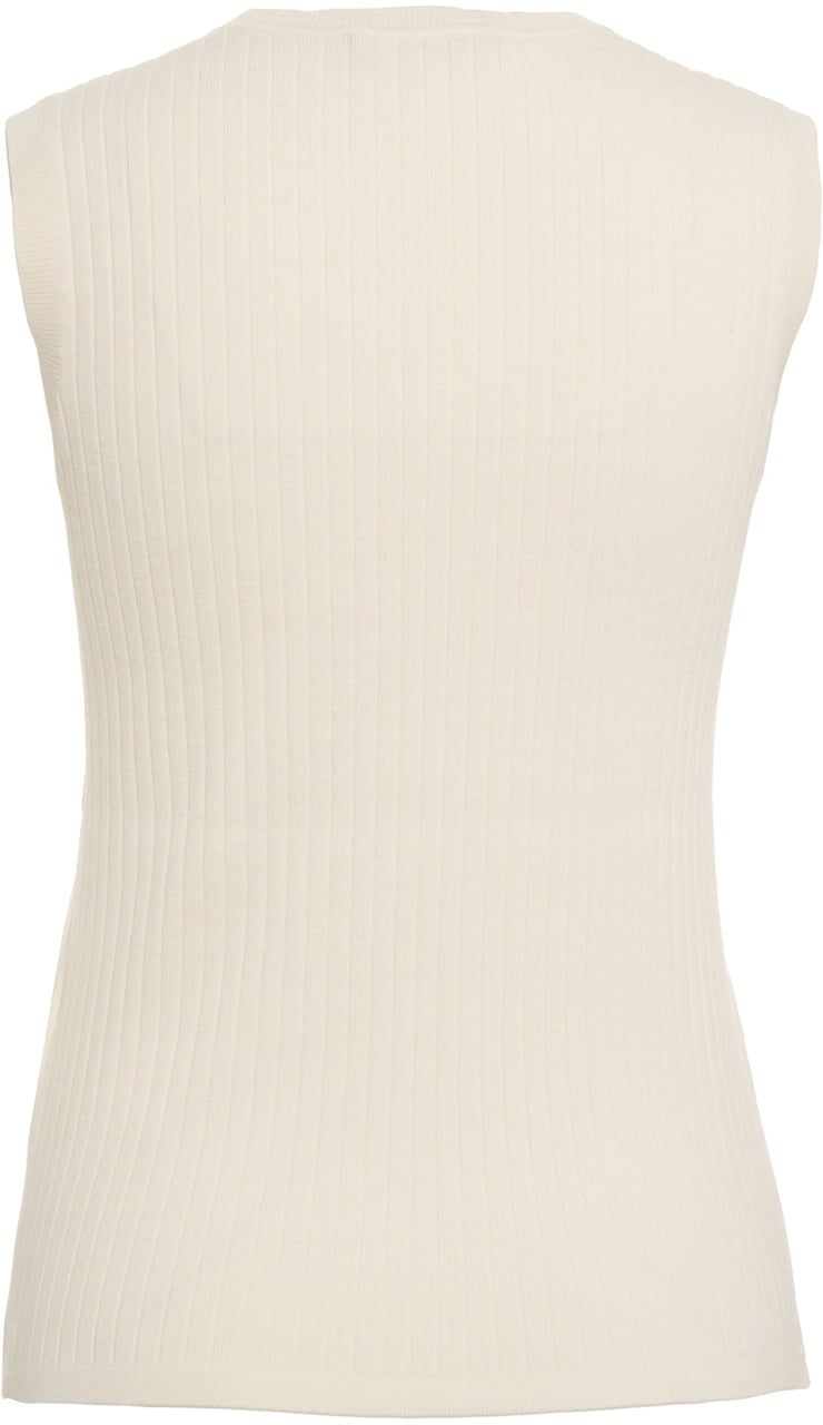 Max Mara Ribbed top 'Umile' Beige