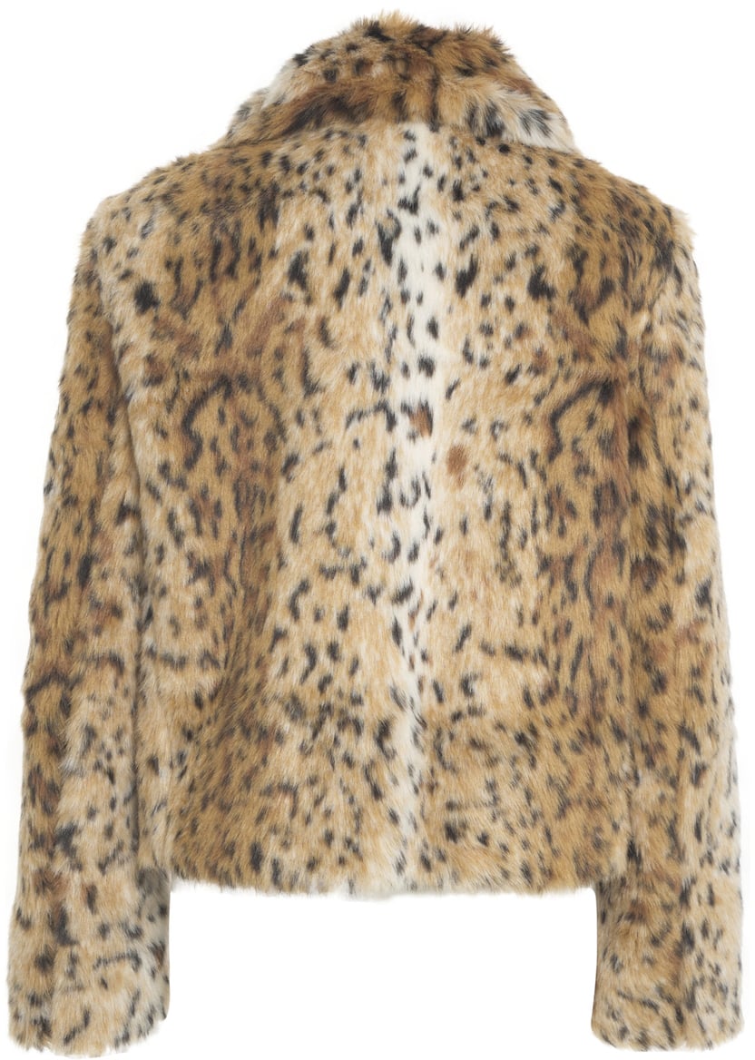 Max Mara Giacca in ecopelliccia 'UTA' Beige