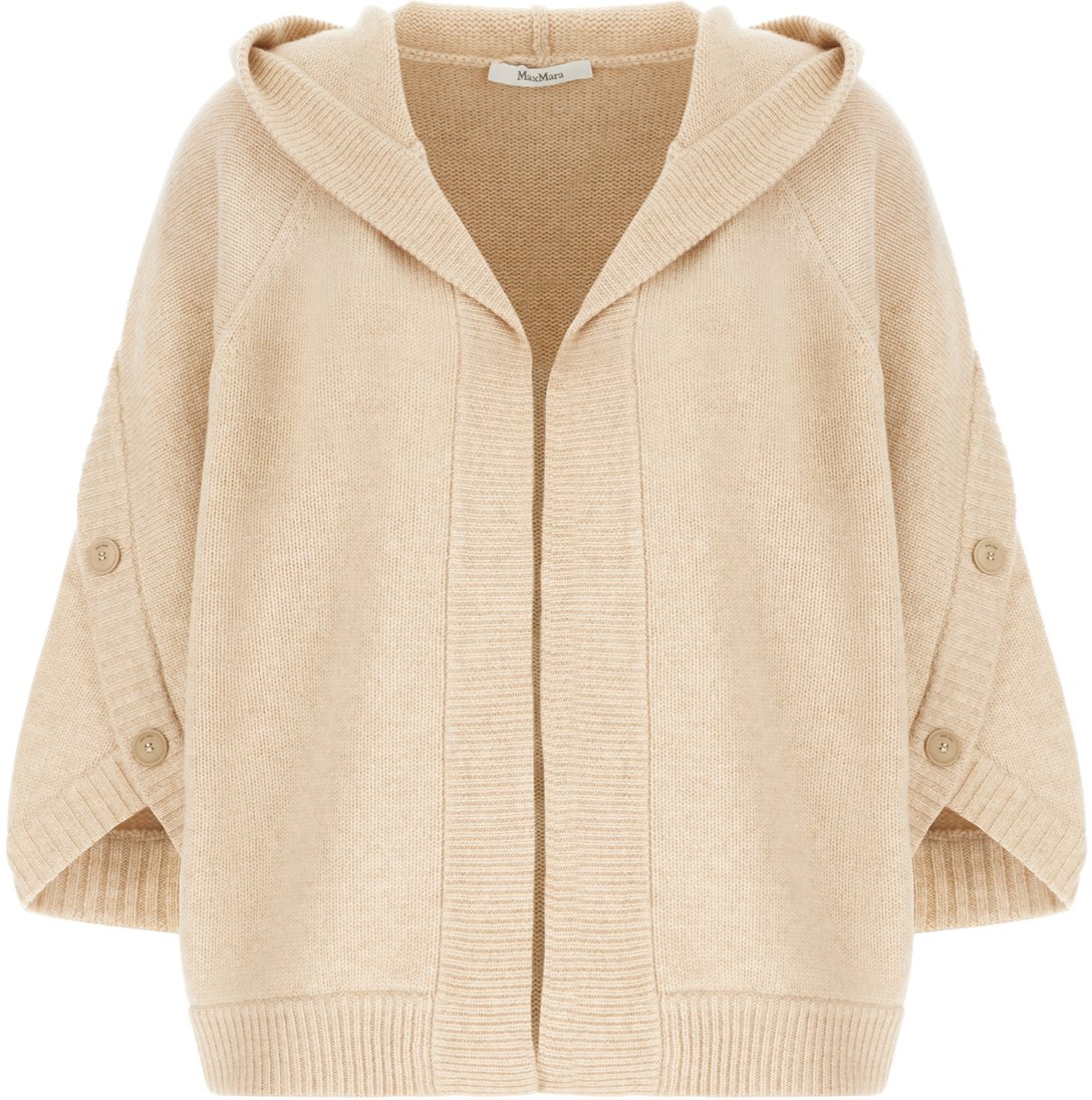 Max Mara Beige wool blend cardigan Beige