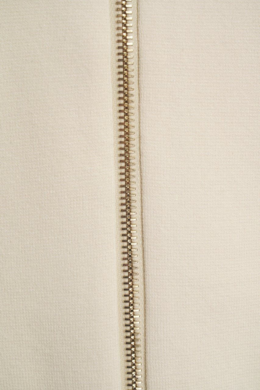 Max Mara Cardigan with zipper 'Vampa' Wit
