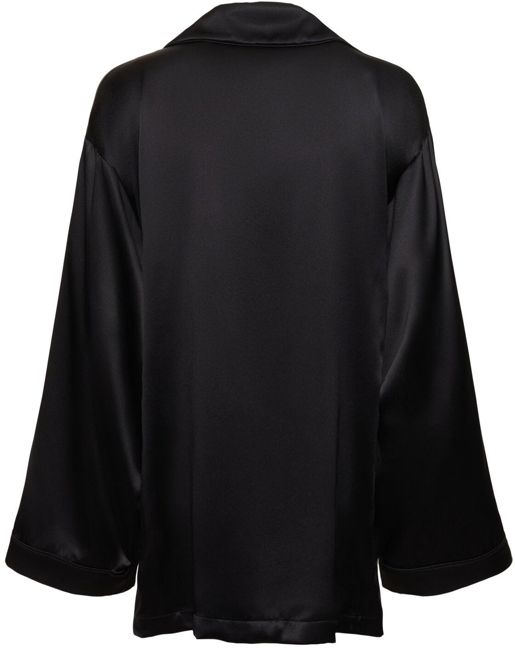 Max Mara Elegant black silk shirt Zwart