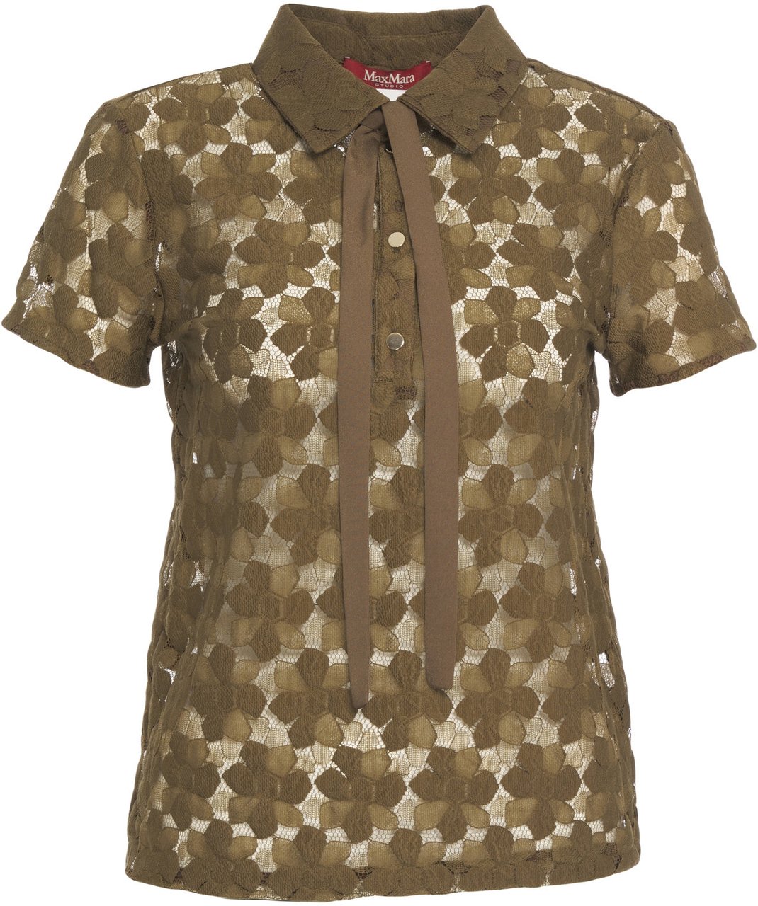 Max Mara Blouse 'Vello' Groen