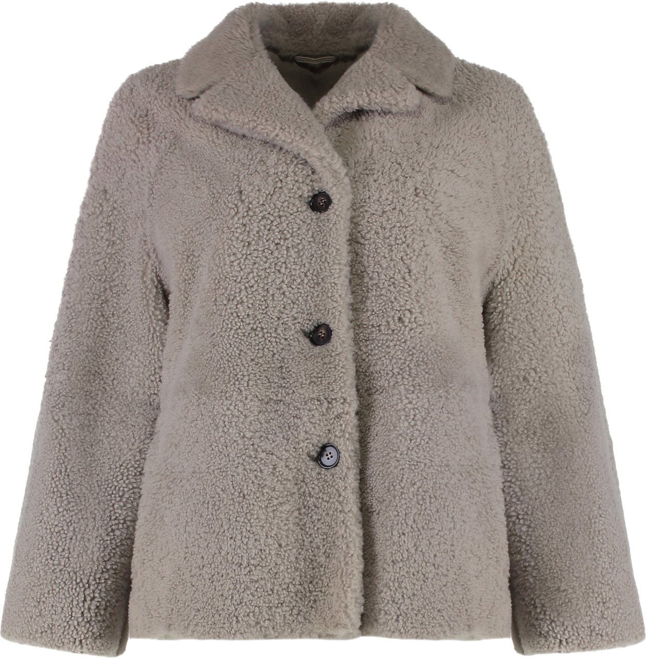 Max Mara Violante short sheepskin jacket Neutraal