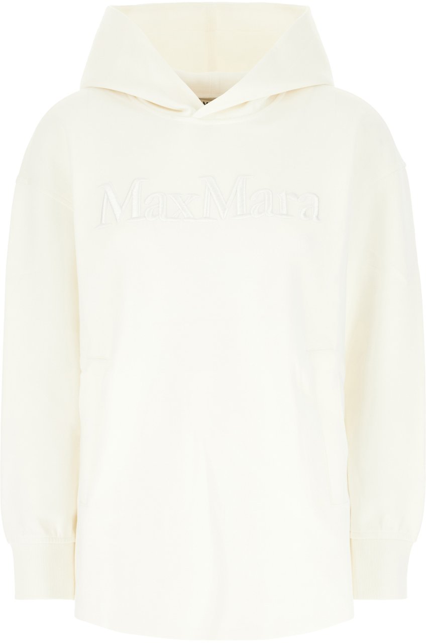 Max Mara Max Mara S Ivory cotton blend sweatshirt Neutraal