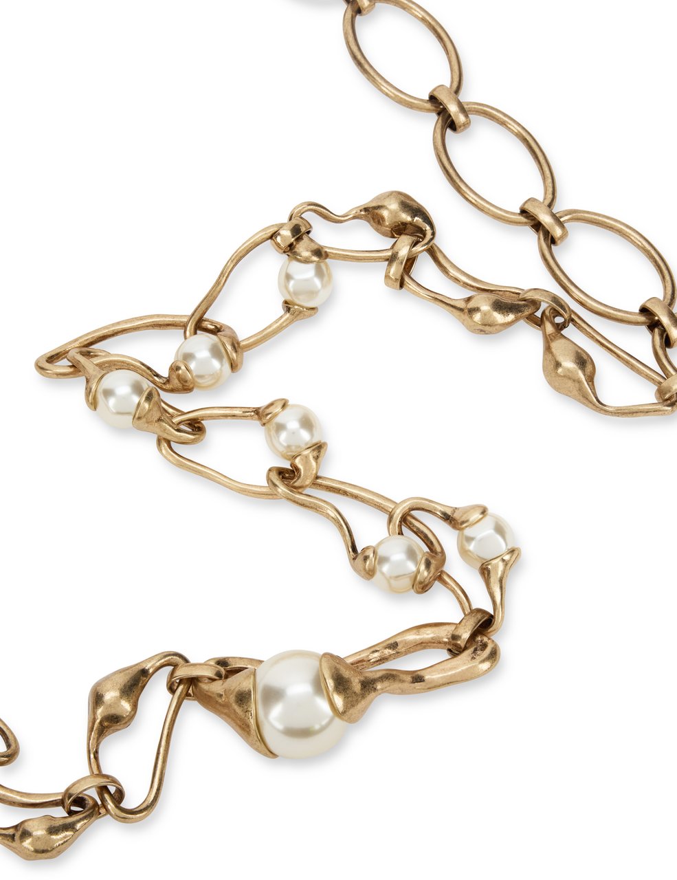 Max Mara Metal pendant necklace Goud