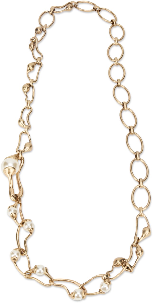Max Mara Metal pendant necklace Goud