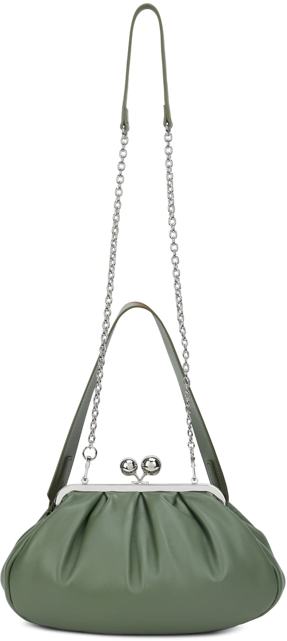 Max Mara Handbag Pasticcino Bag medium in sheepskin Groen