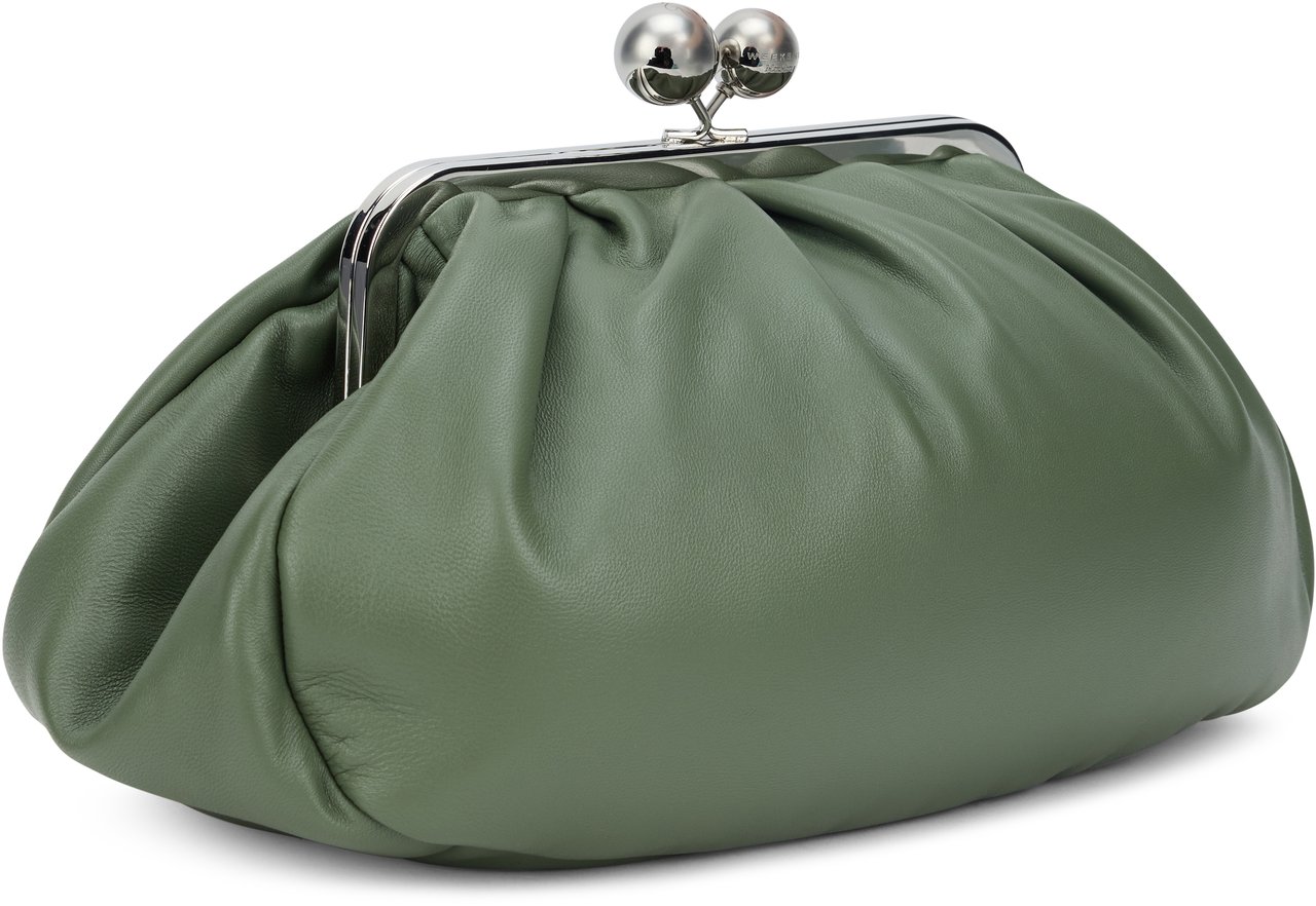 Max Mara Handbag Pasticcino Bag medium in sheepskin Groen