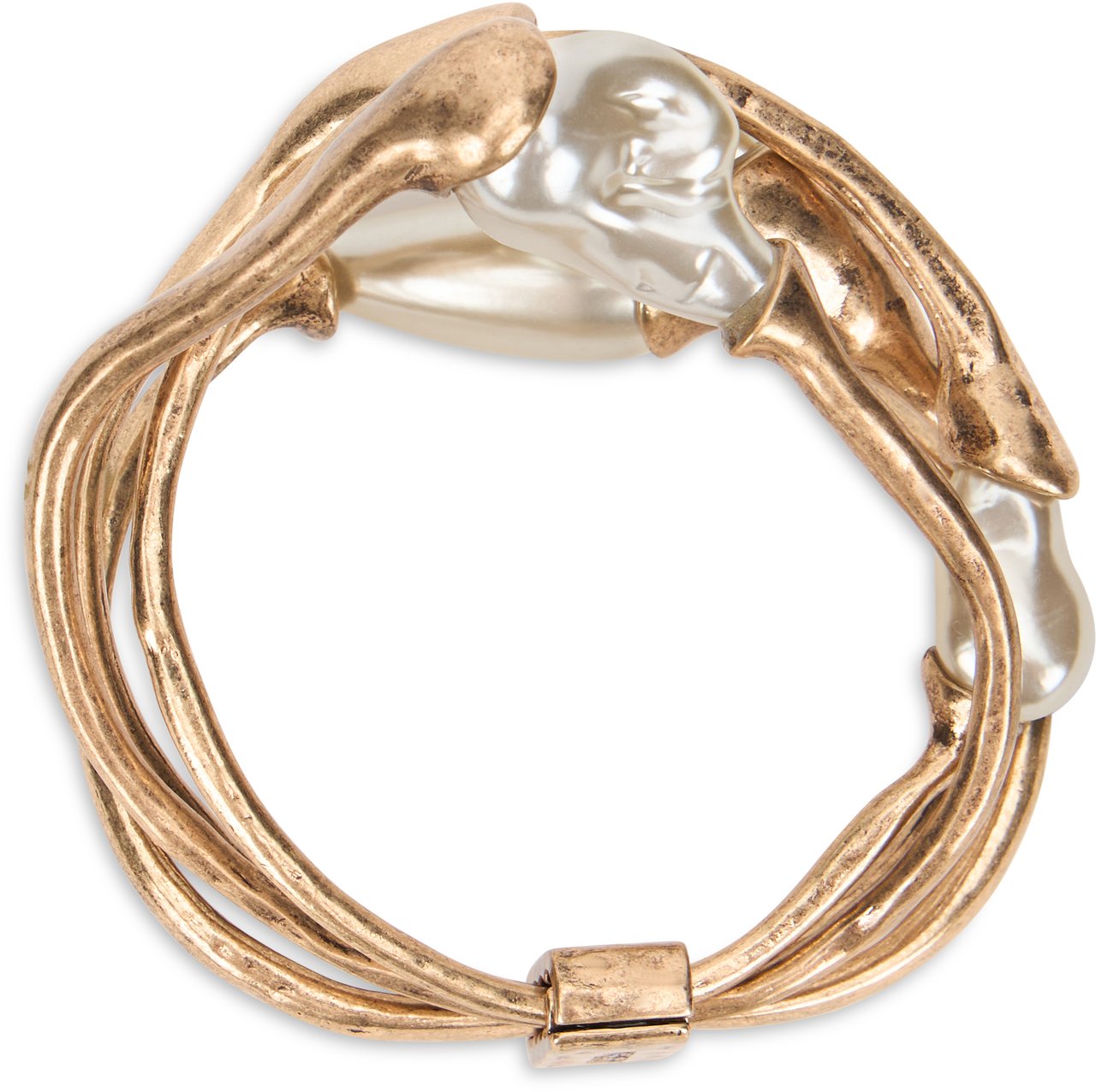 Max Mara Braided bracelet Goud