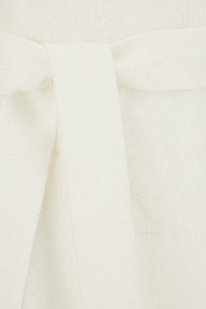 Max Mara Weekend White linen dress Wit