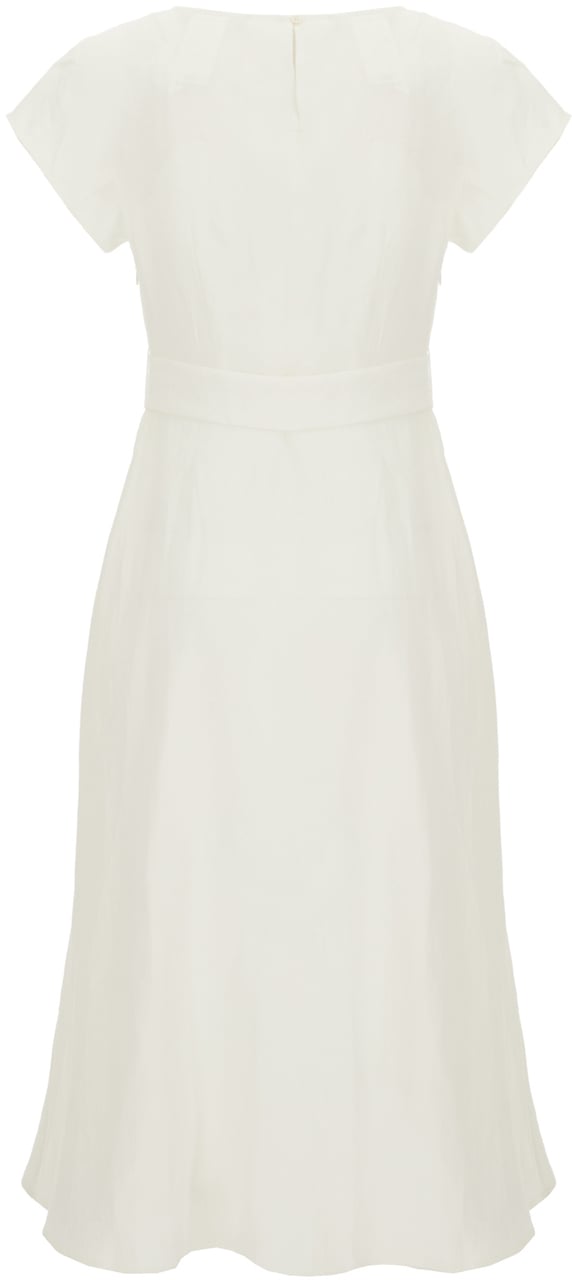 Max Mara Weekend White linen dress Wit