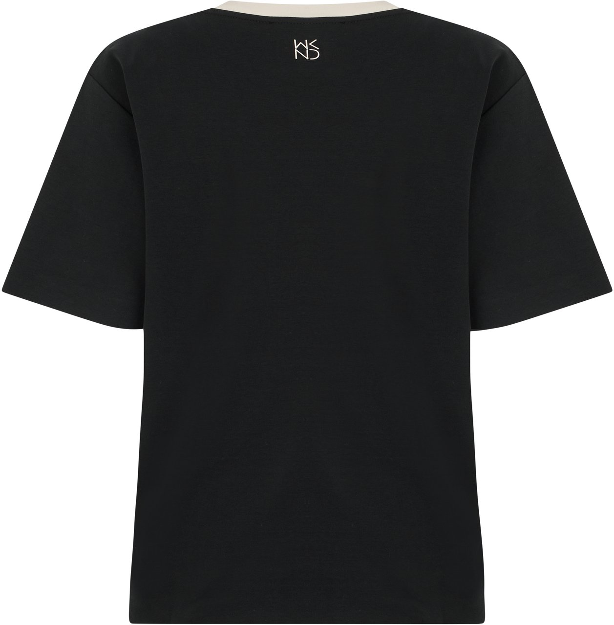 Max Mara Crew neck T-shirt in cotton Zwart