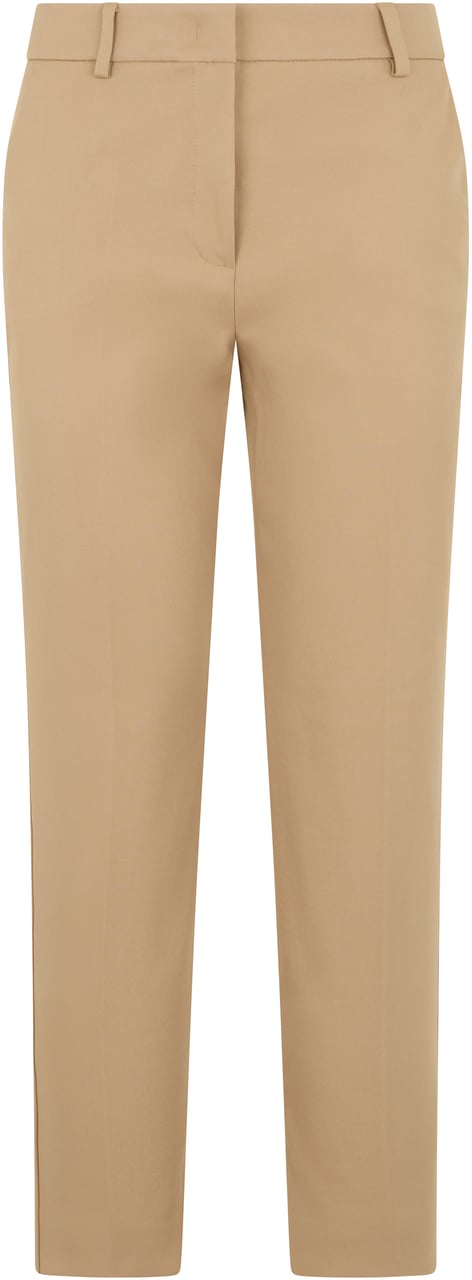 Max Mara Classic cotton trousers Beige