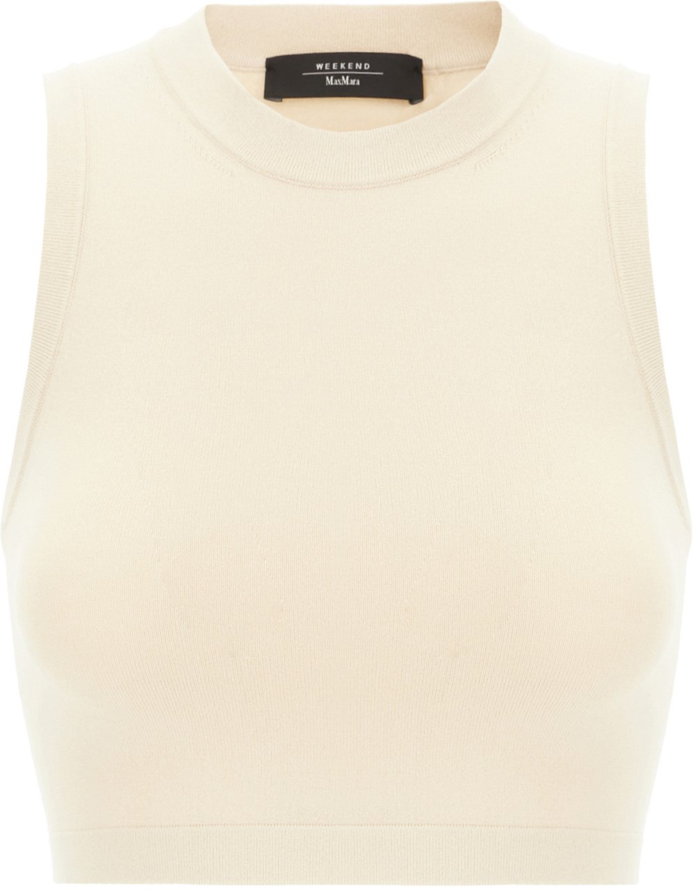 Max Mara Weekend Sand viscose blend top Neutraal