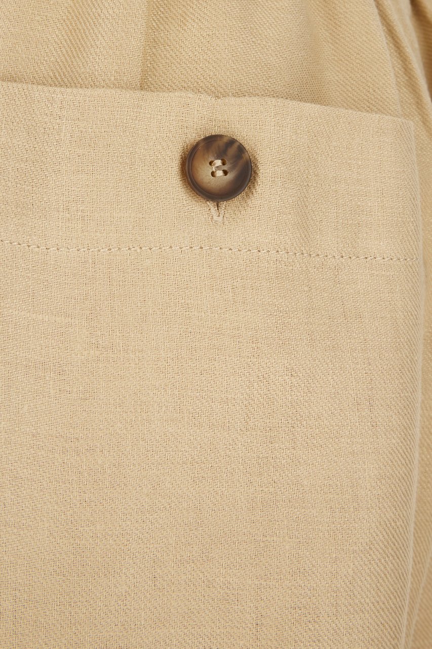 Max Mara Max Mara Weekend Sand linen pants Neutraal