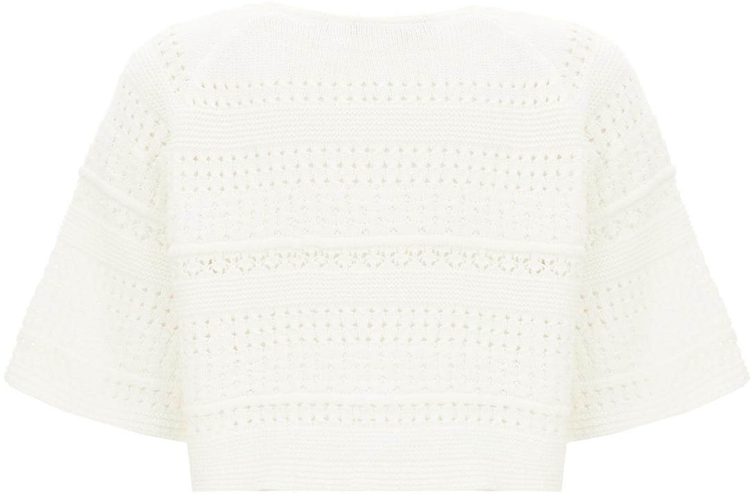 Max Mara Weekend White cotton top Wit