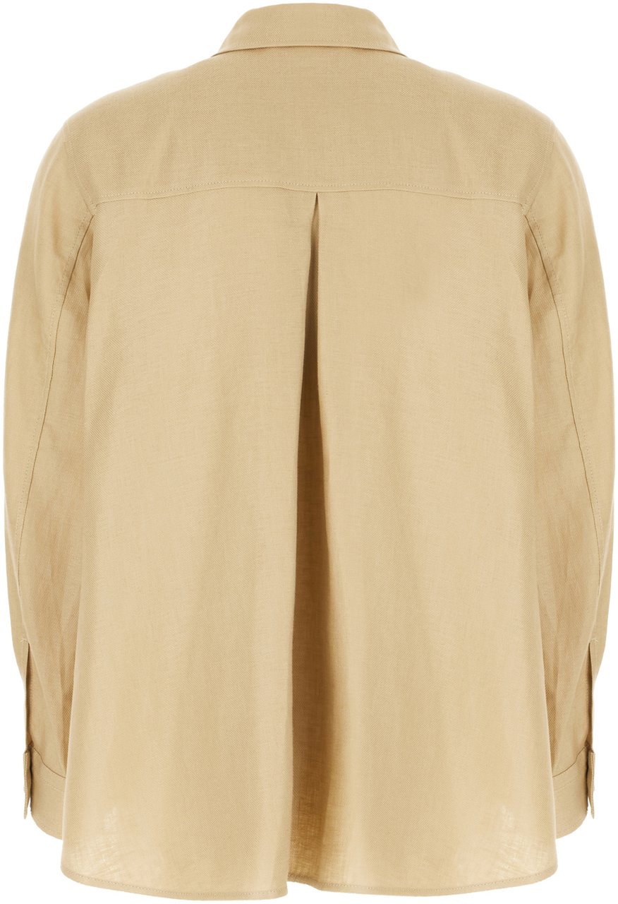 Max Mara Weekend Sand linen jacket Neutraal