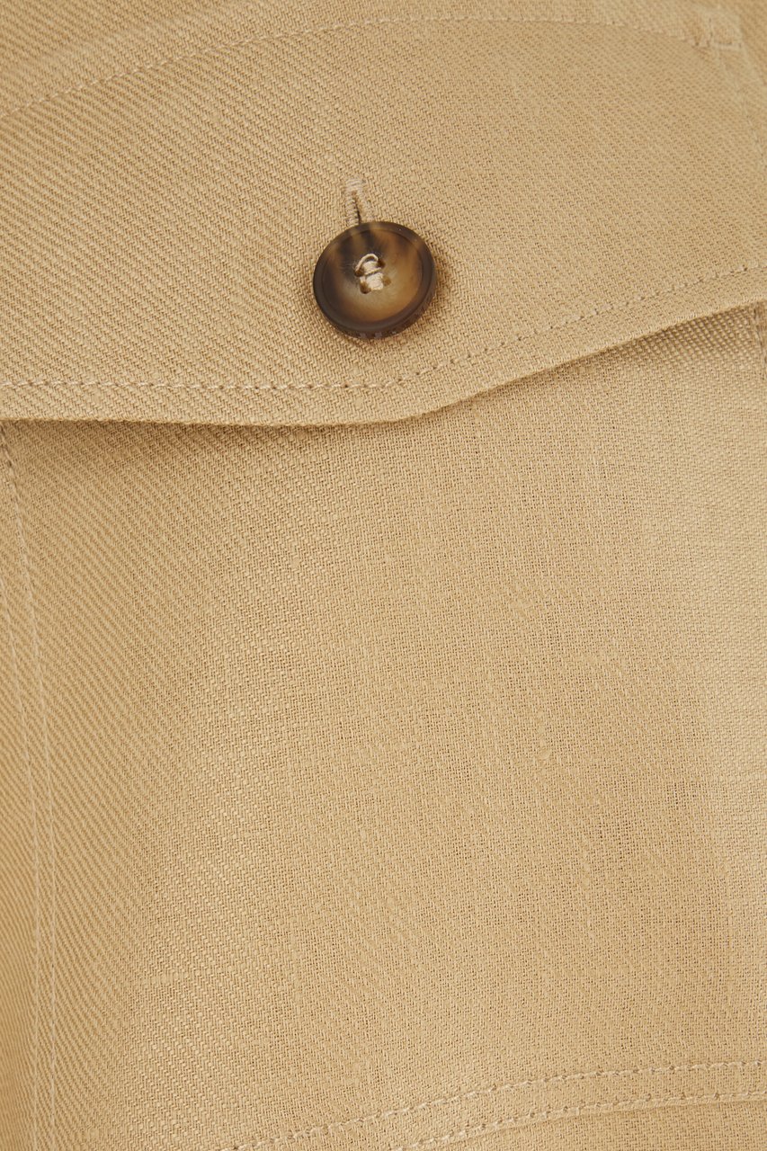 Max Mara Weekend Sand linen jacket Neutraal