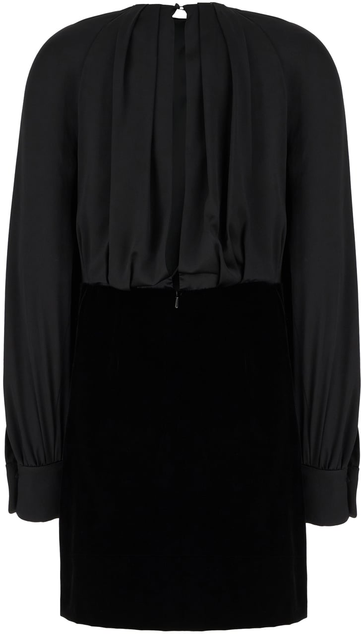 Max Mara Max Mara Pianoforte Black velvet dress Zwart
