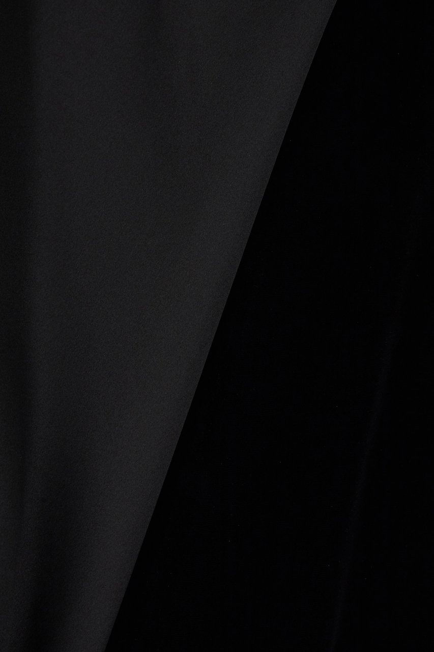 Max Mara Max Mara Pianoforte Black velvet dress Zwart