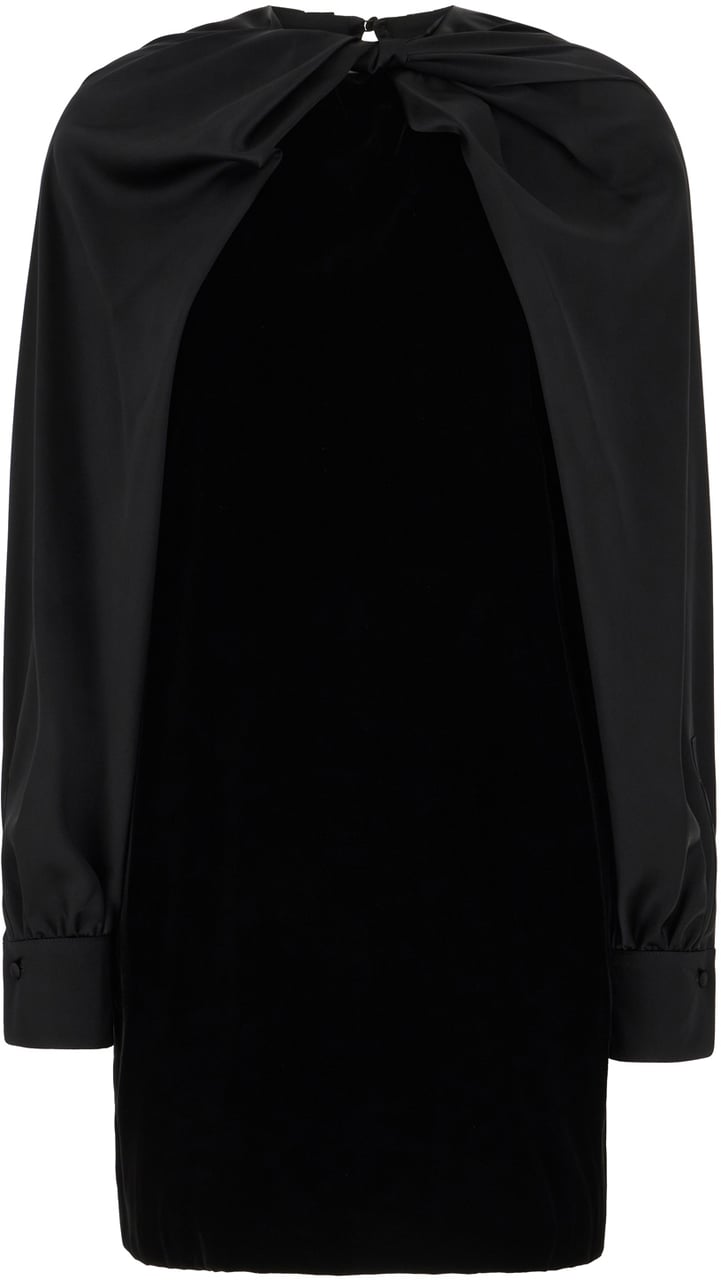 Max Mara Max Mara Pianoforte Black velvet dress Zwart