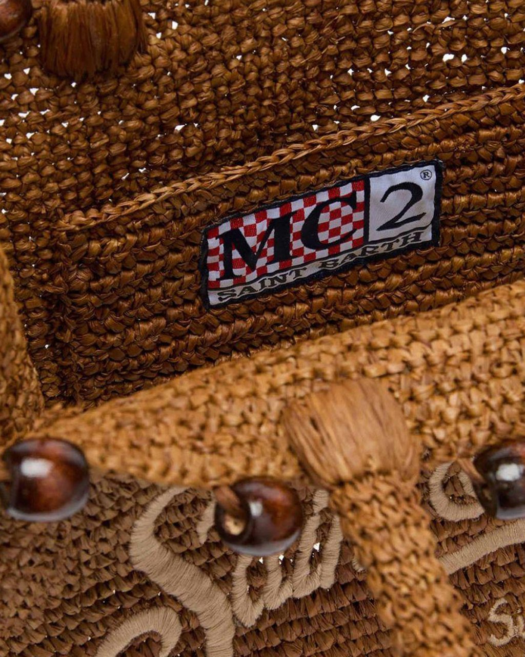 MC2 Saint Barth Bags Beads 19 Emb Beige