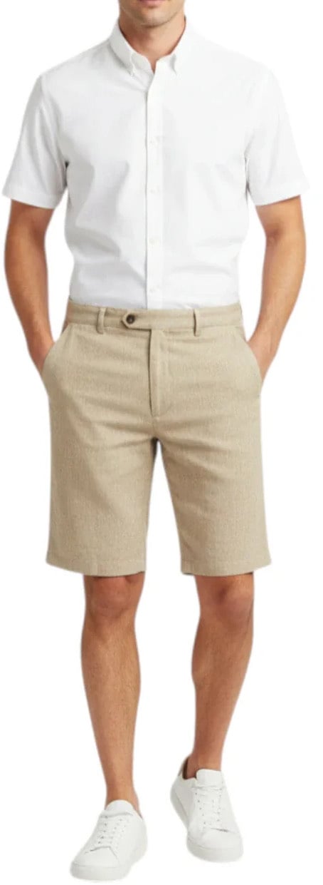 MC2 Saint Barth Shorts Beige Chiaro Beige