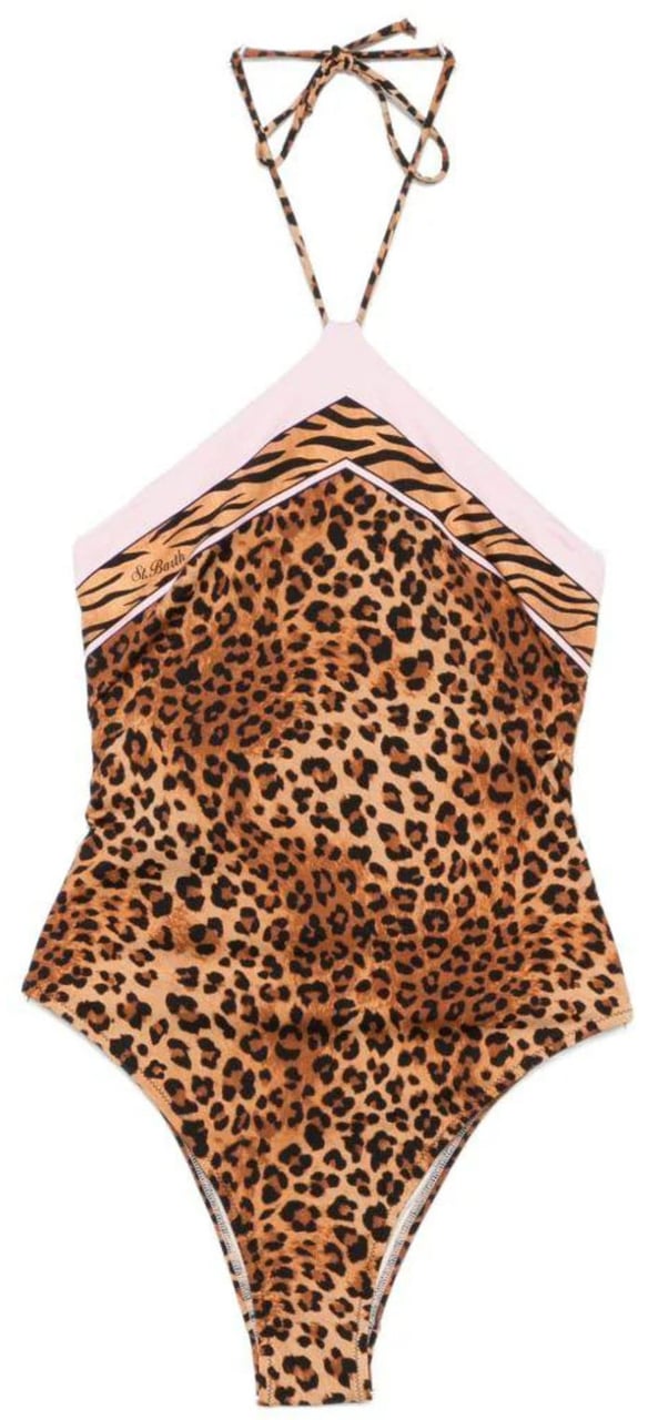 MC2 Saint Barth Sea Clothing Leopard Beige
