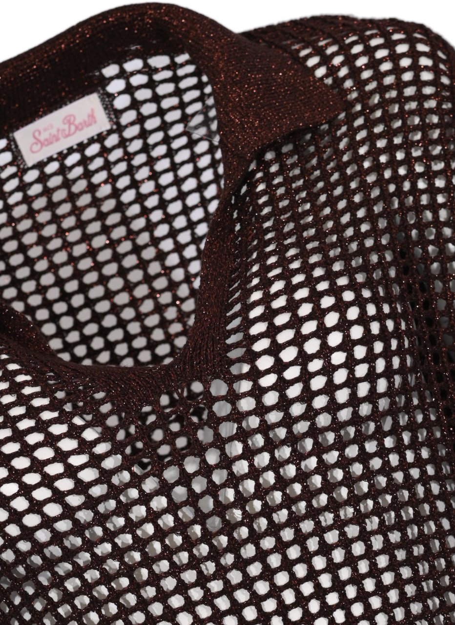 MC2 Saint Barth T-Shirts And Polos Lurex 18L Brown Bruin