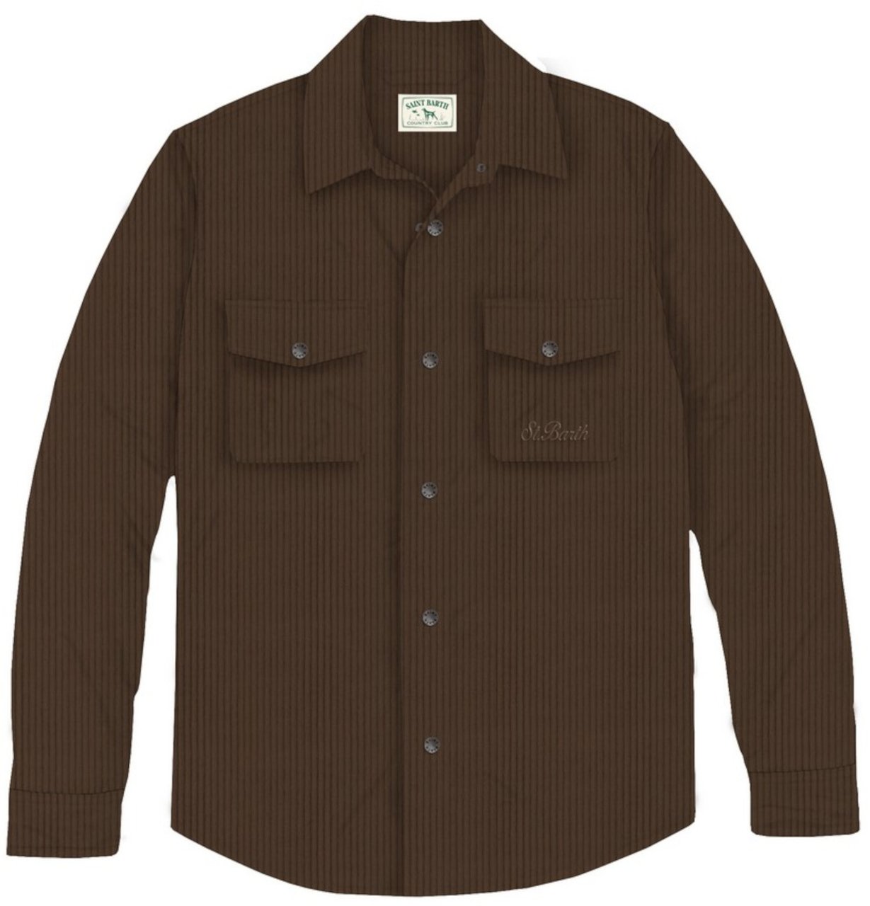 MC2 Saint Barth Shirts Dark Brown Bruin