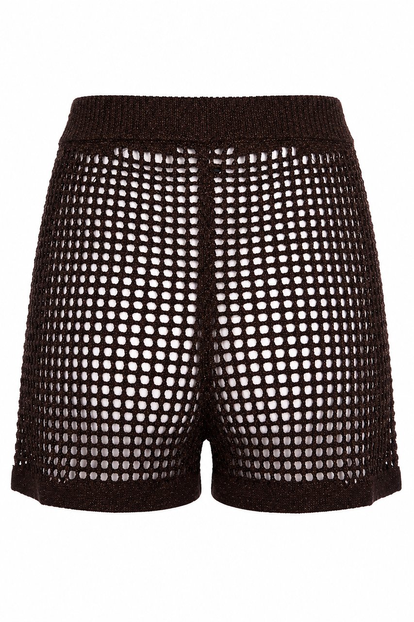 MC2 Saint Barth Shorts Lurex 18L Brown Bruin