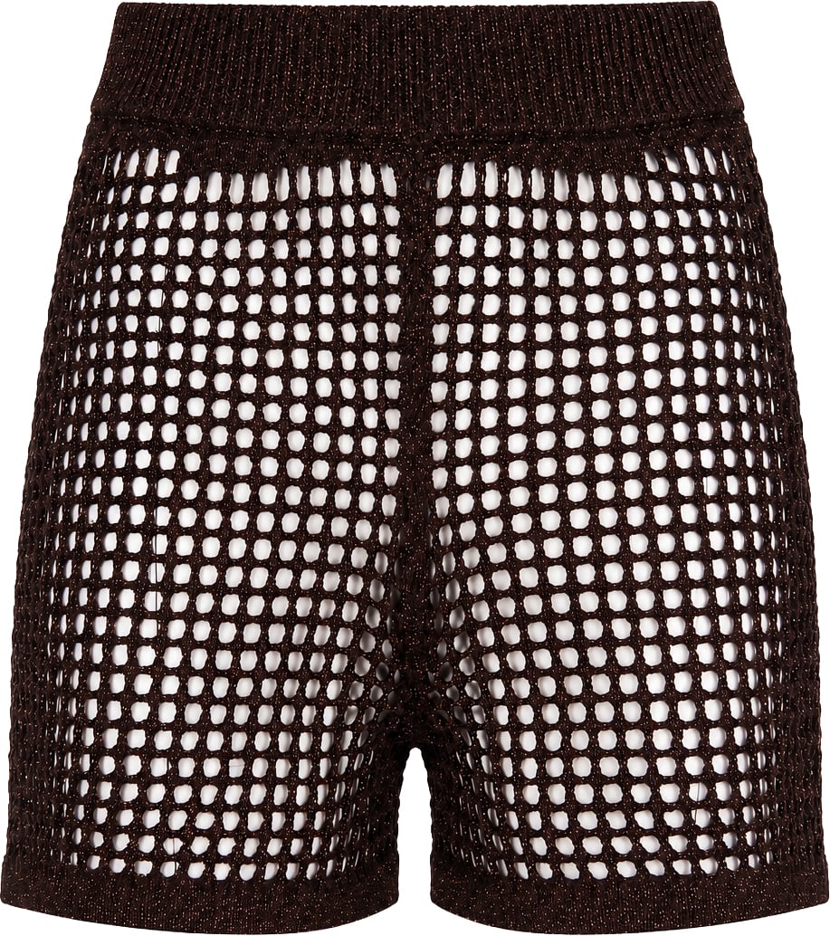 MC2 Saint Barth Shorts Lurex 18L Brown Bruin
