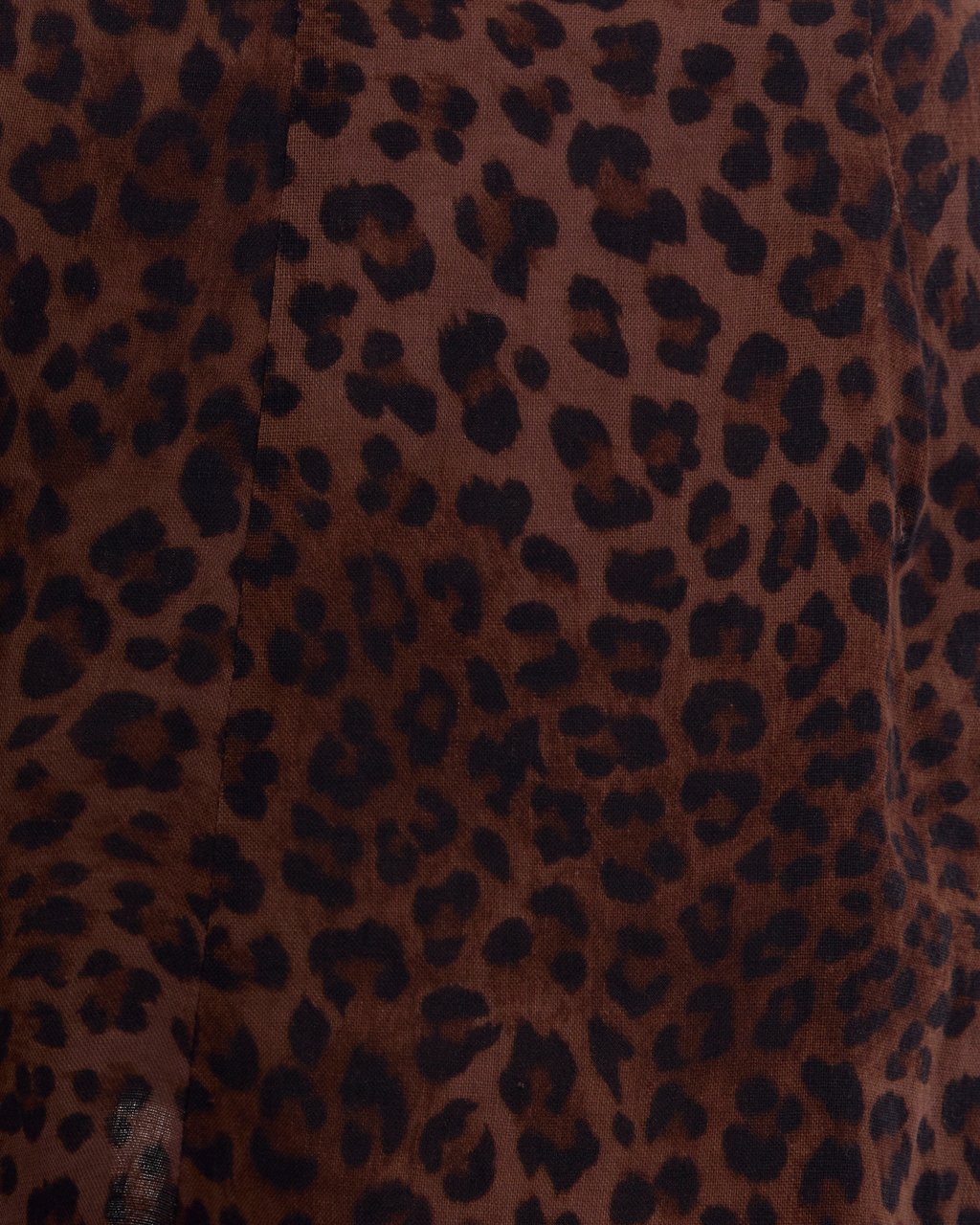 MC2 Saint Barth Shorts Linen Sand Leopard 19 Fringe Bruin