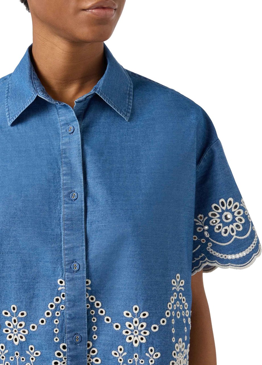 MC2 Saint Barth Shirts Denim Blauw