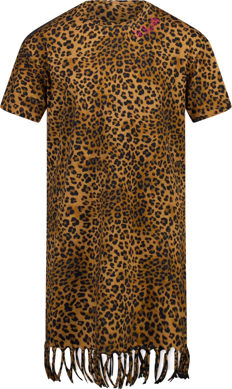 MC2 Saint Barth MC2 Saint Barth Kinder Meisjes Jurk In Panter Dierenprint