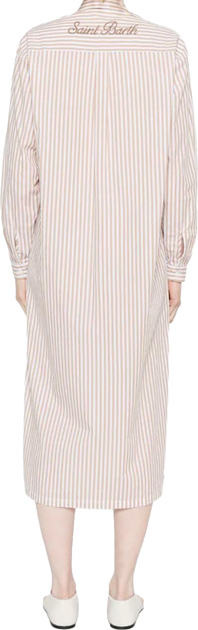 MC2 Saint Barth Shirts Cotton Stripes V 11 Emb Wit