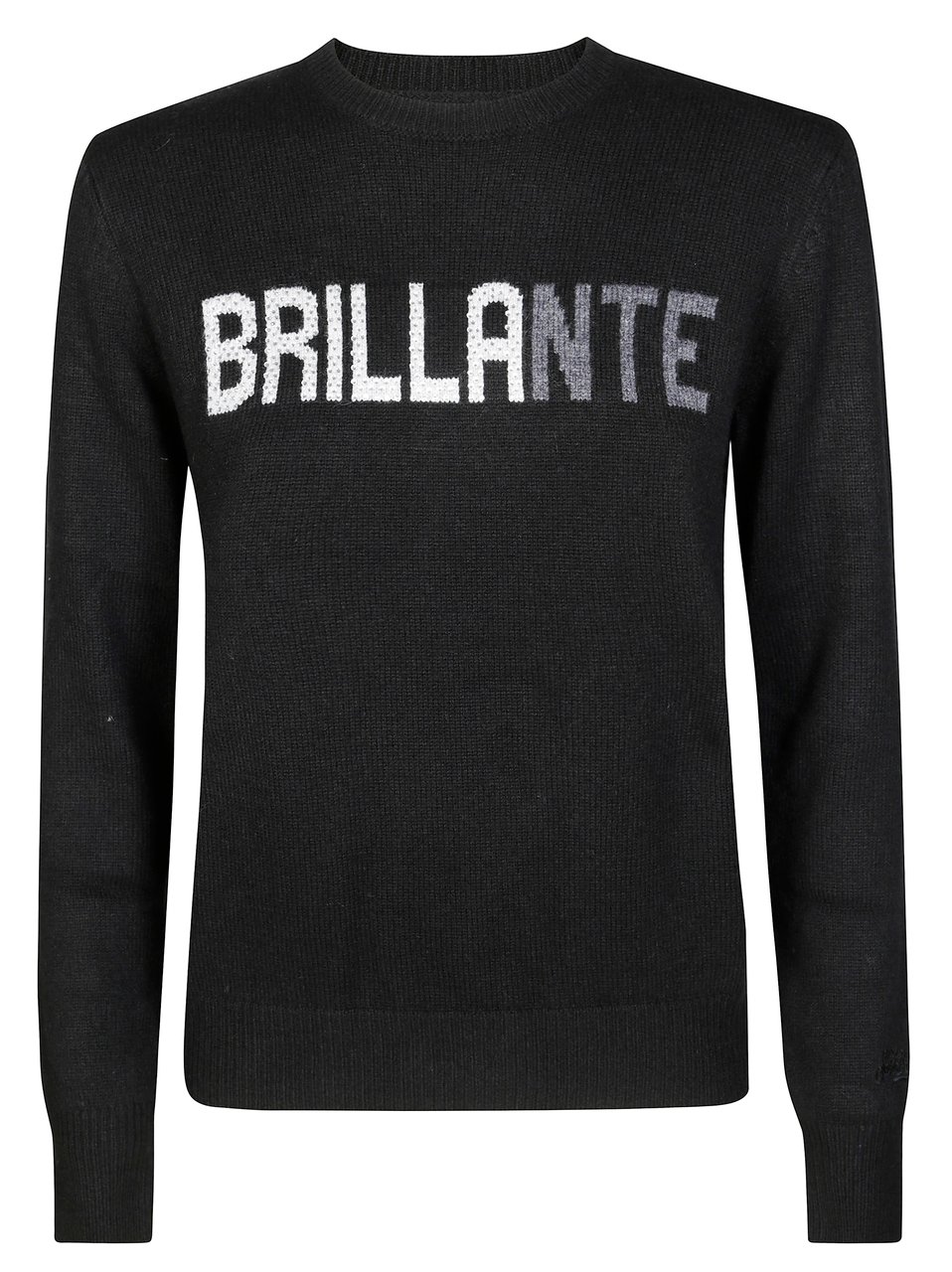 MC2 Saint Barth Gc New Queen Brilliant Rhinestone Gc Brilliant Rhinestone Sweater Zwart