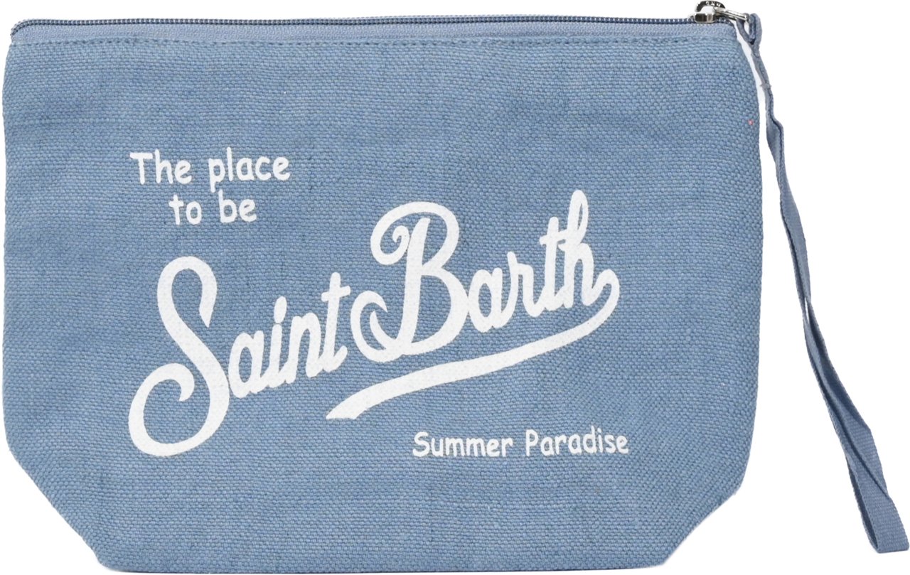 MC2 Saint Barth Bags Linen Denim Blauw