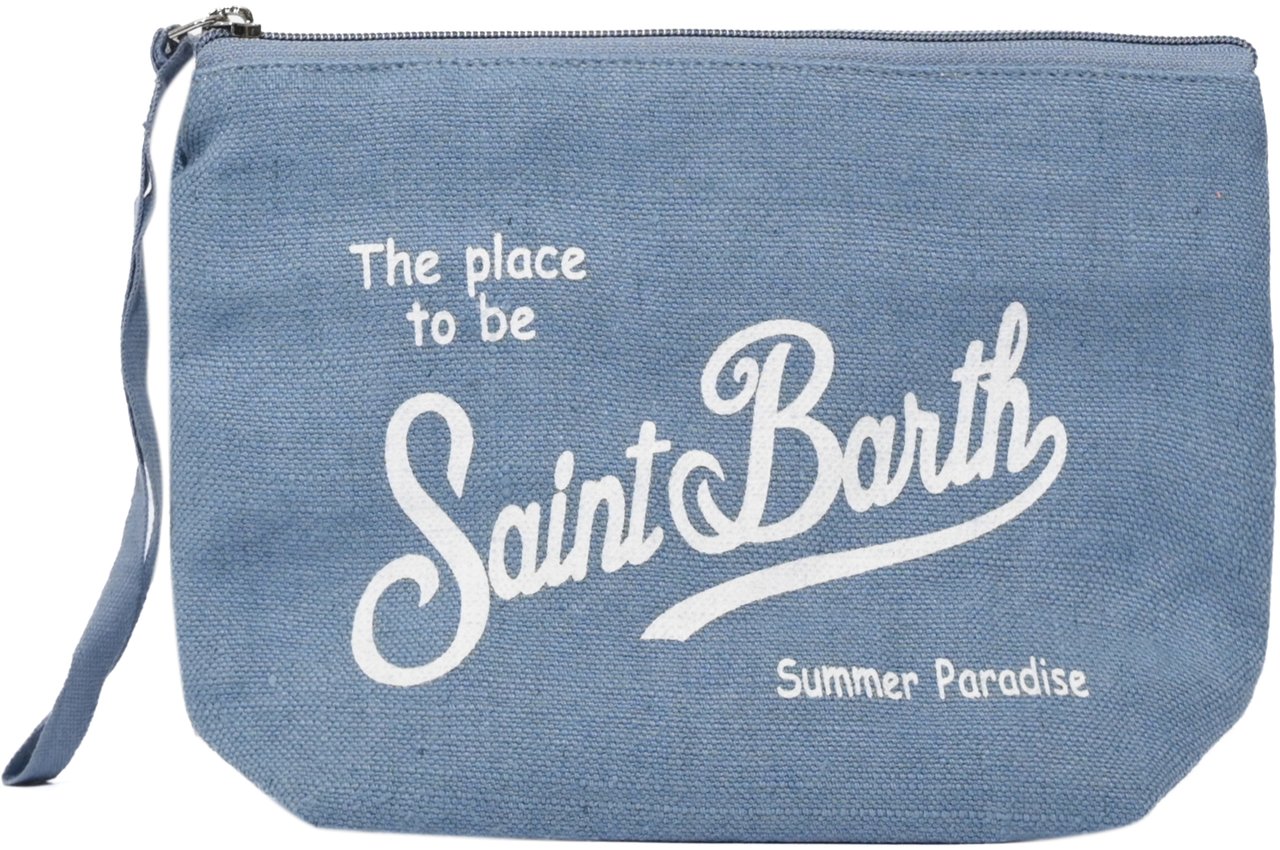 MC2 Saint Barth Bags Linen Denim Blauw