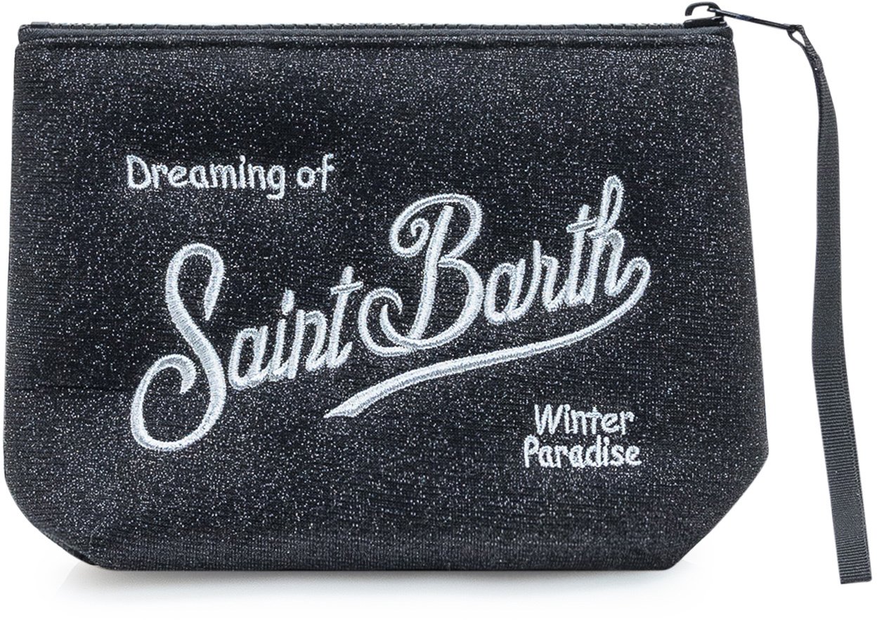 MC2 Saint Barth MC2 Saint Barth Pochette Aline Lurex Nera Zwart